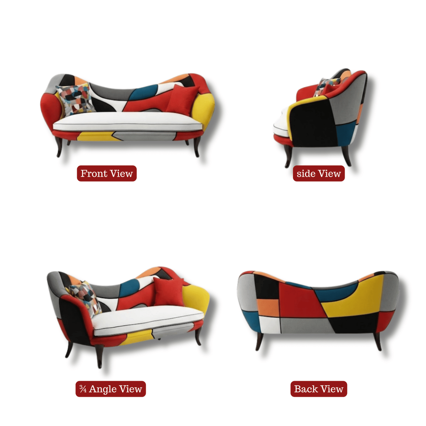 Chromatique Epoque Artistic Patchwork Sofa