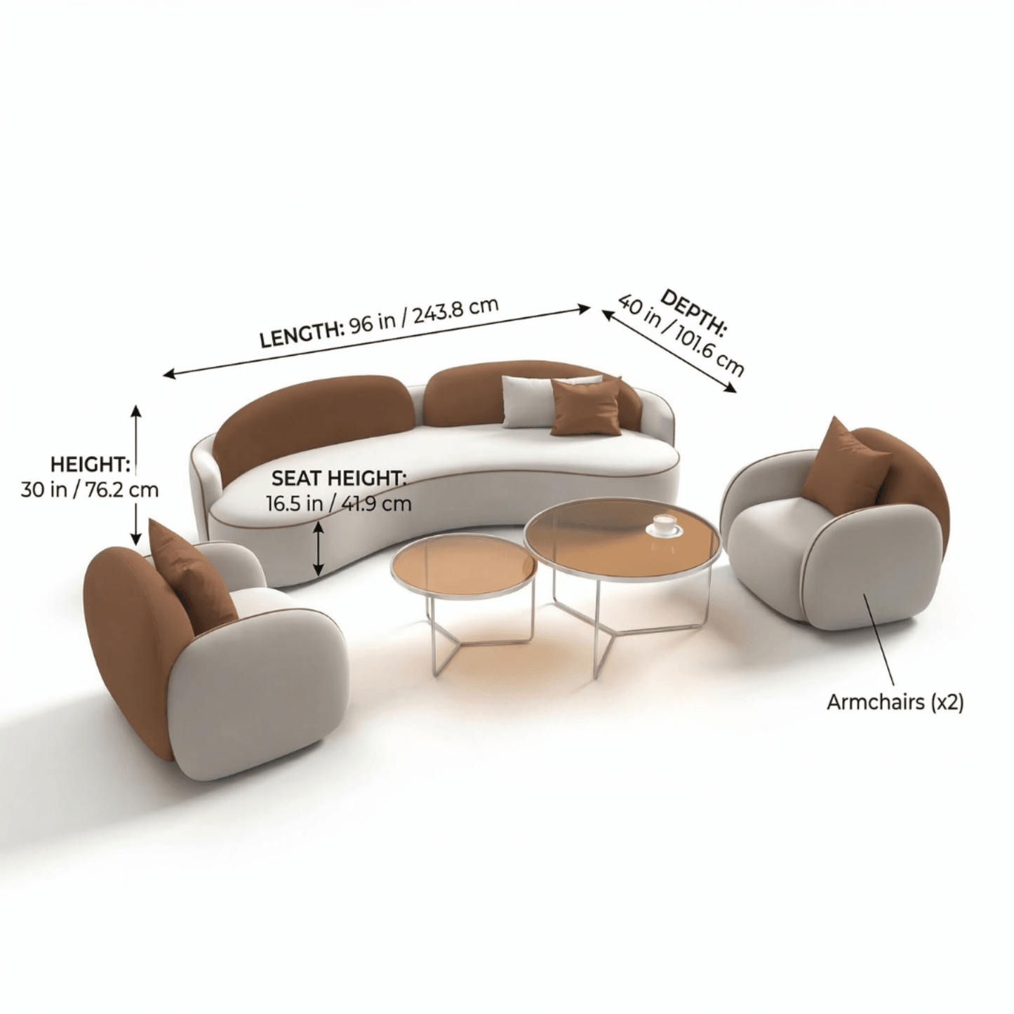 Serpentina Crest Luxury Statement Sofa