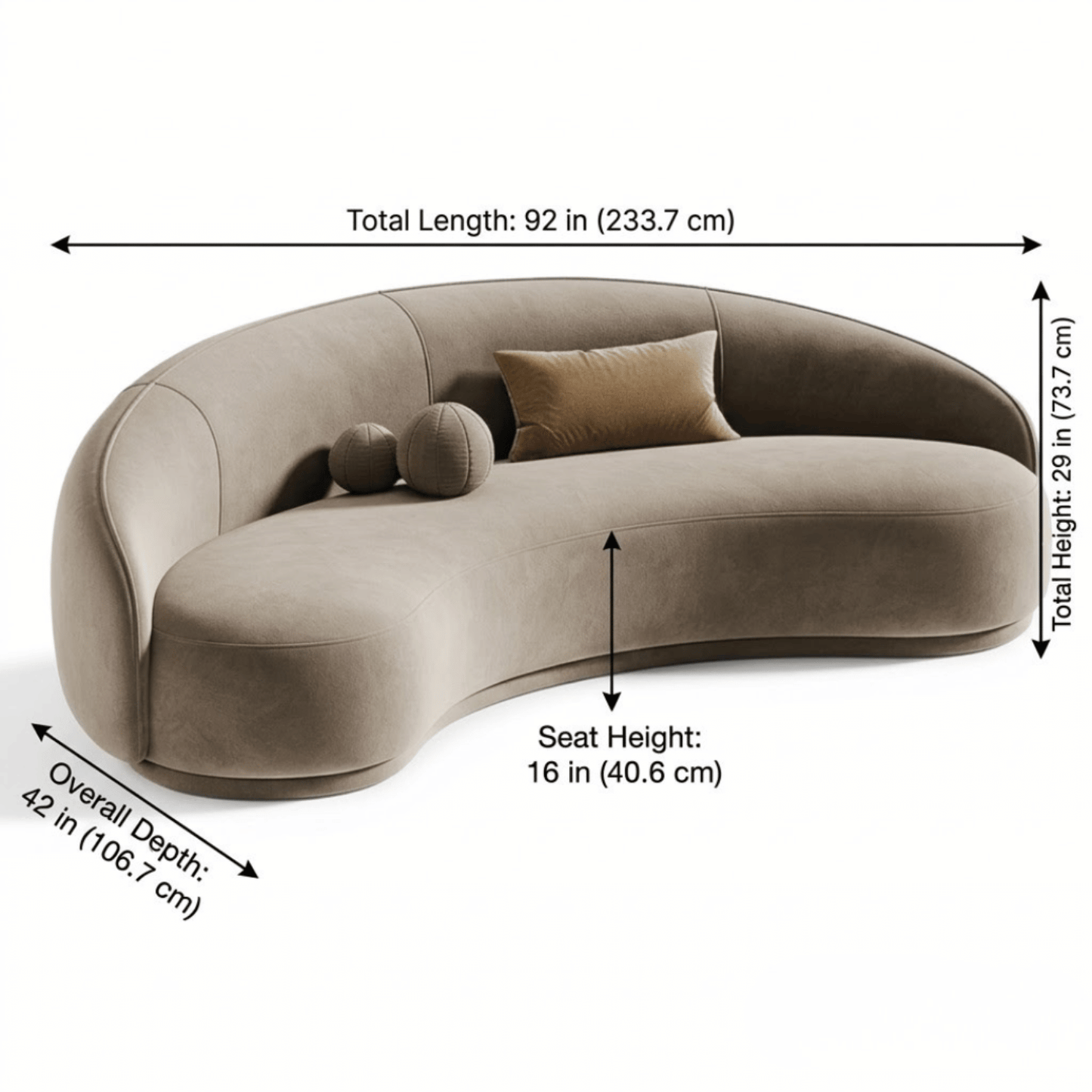 Velora Curve Premium Designer Sofa