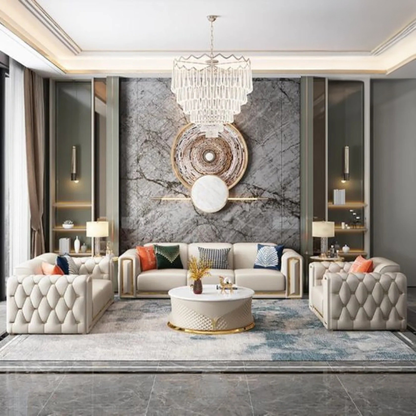 Restonix 3 Seater Sofa in Beige colour