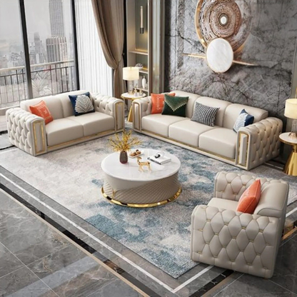 Restonix 3 Seater Sofa in Beige colour