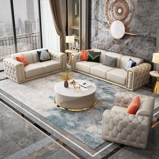 Restonix 3 Seater Sofa in Beige colour