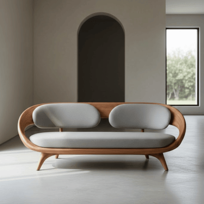 Arcadia Frame Artistic Wood Sofa