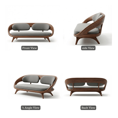 Arcadia Frame Artistic Wood Sofa