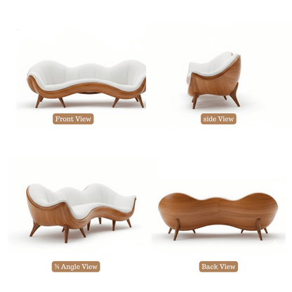 Aurelio Wave Sculpted Sofa