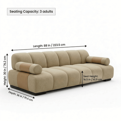 Desert Linea Luxe Panel Sofa