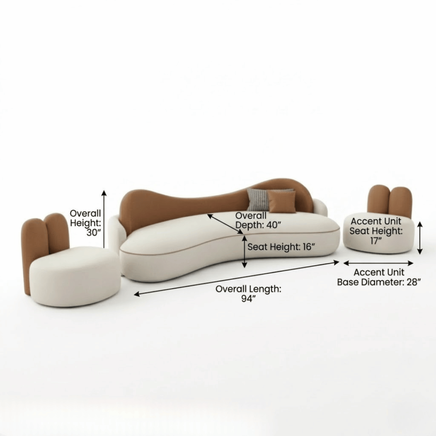 Dune Elan Curved Lounge Ensemble