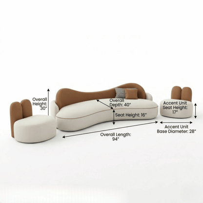 Dune Elan Curved Lounge Ensemble