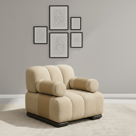 Linea Block Designer Accent Chair