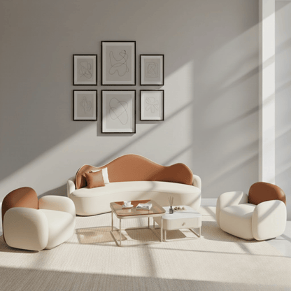 Lunara Flow Curved Sofa Set