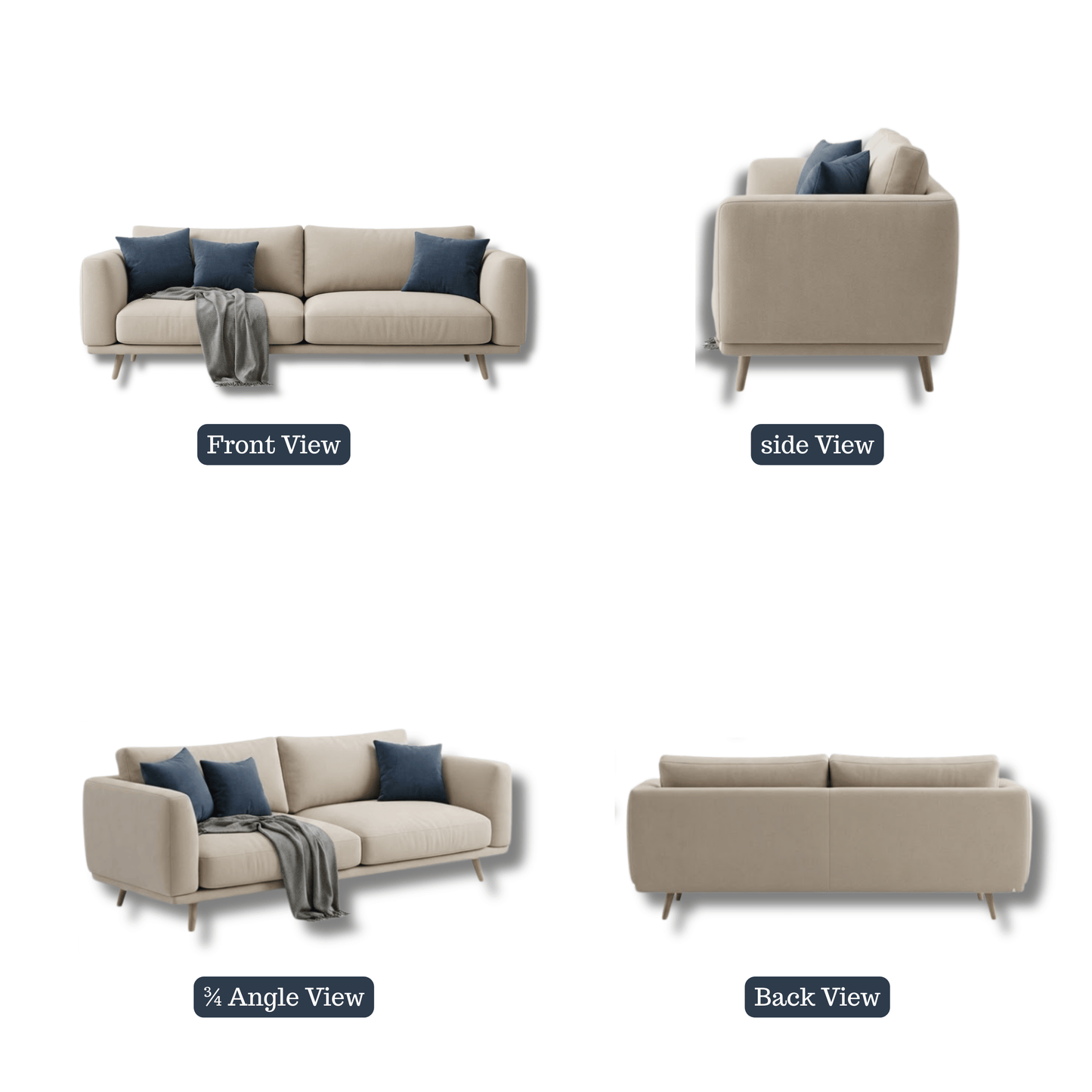 Nordic Aura 3- Seater Premium Sofa