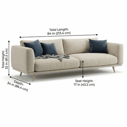 Nordic Aura 3- Seater Premium Sofa