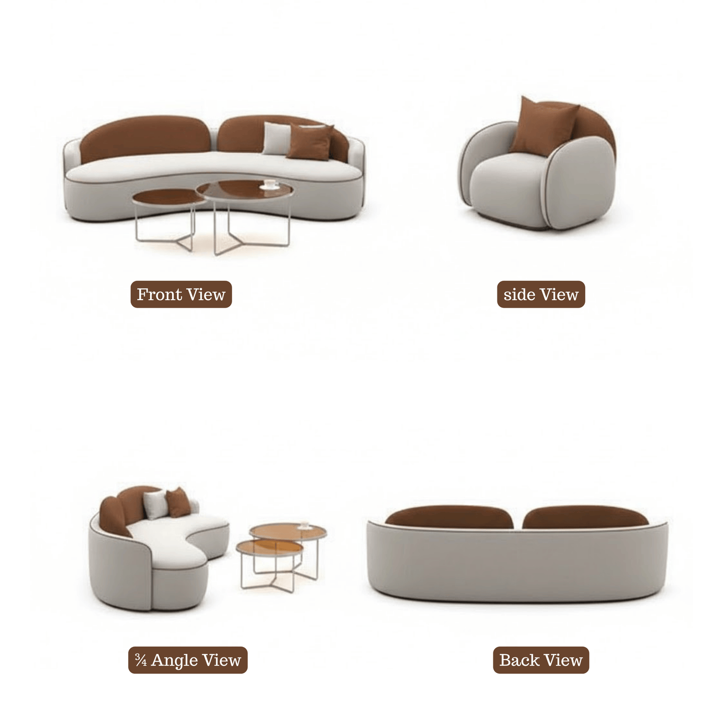 Serpentina Crest Luxury Statement Sofa